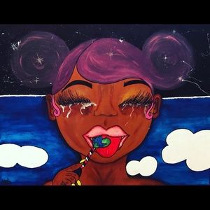 Acrylic painting .